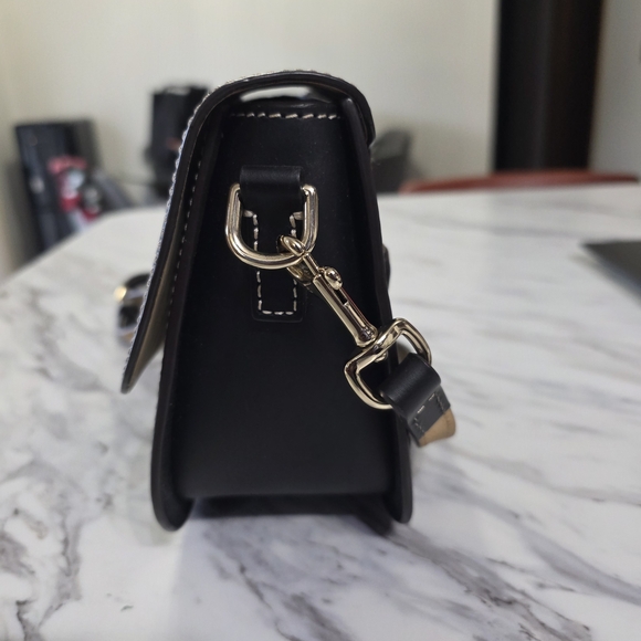 Dooney & Bourke Black Leather Crossbody Bag - Picture 6 of 14